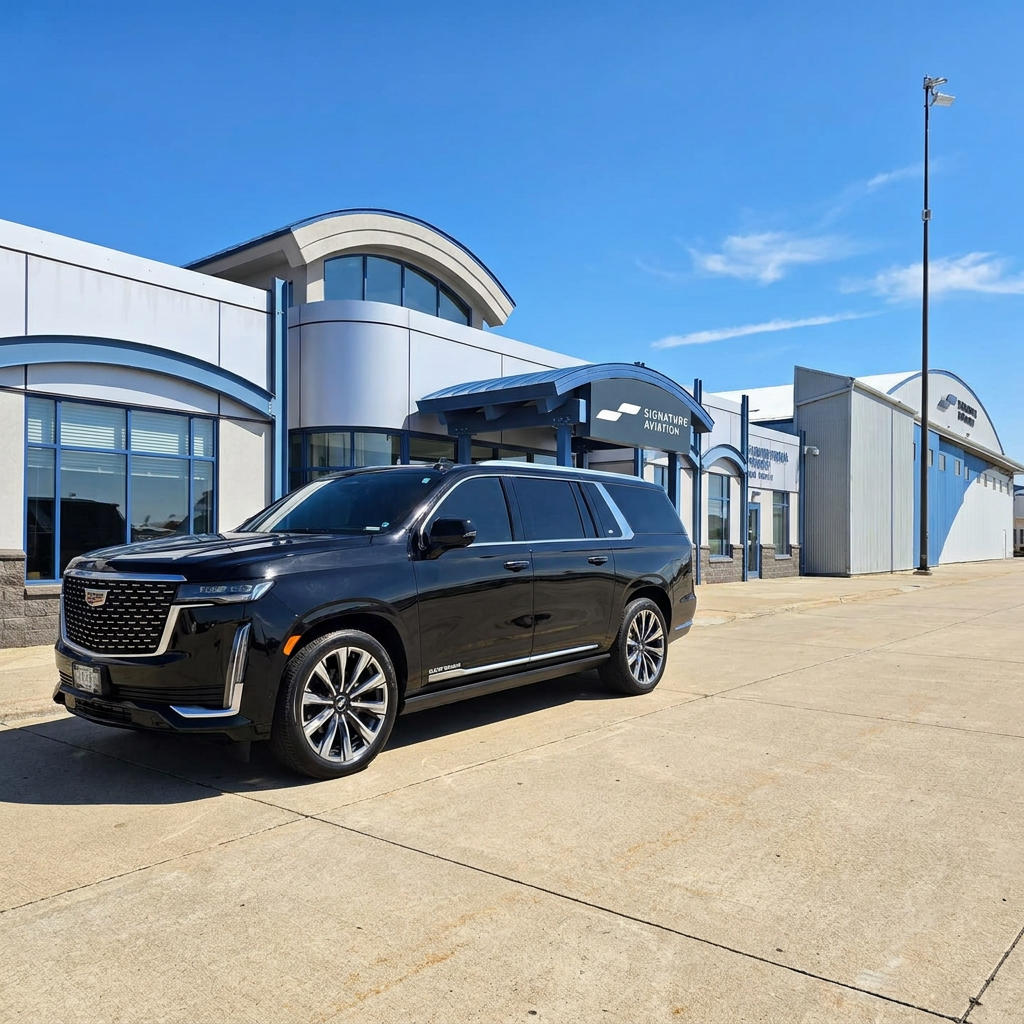 Executive Cadillac Escalade for business travel in Minneapolis
